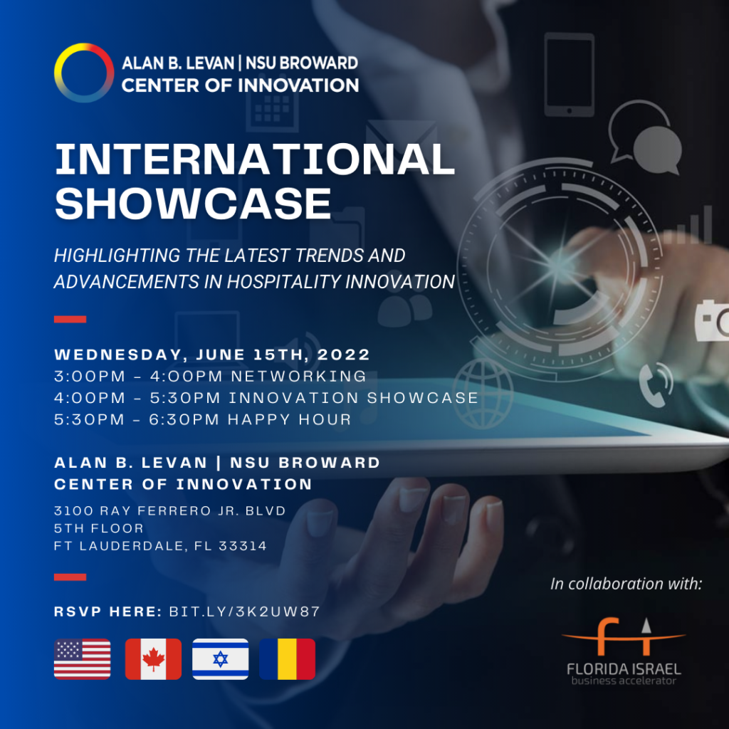 International Hospitality Innovation Showcase FloridaIsrael Business